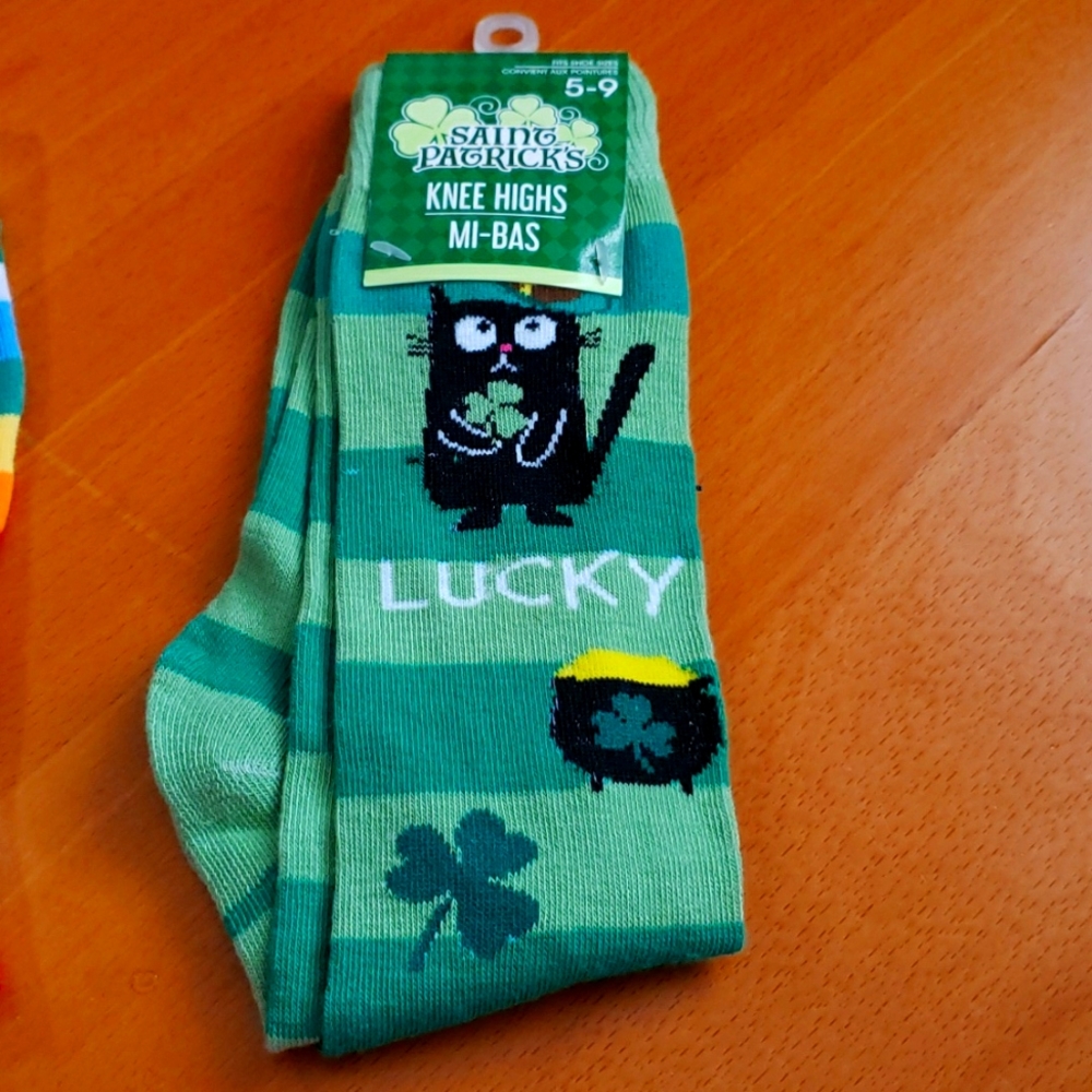 Saint Patrick's Knee High Socks ☘